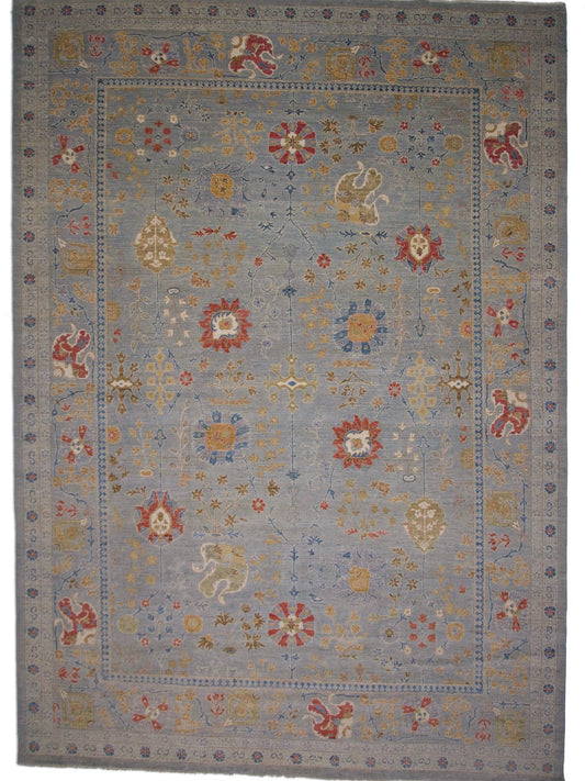 Afghan Oushak (10'00"x14'04") gray - Nuvé