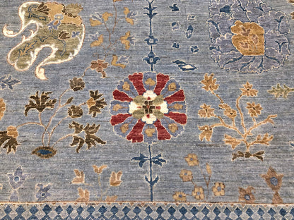 Afghan Oushak (10'00"x14'04") gray