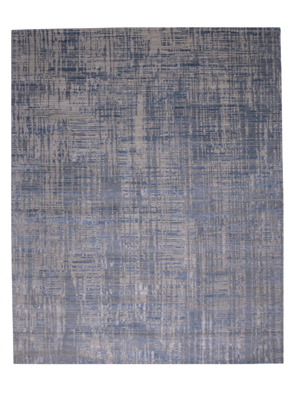 Contemporary wool/bamboo (8'00"x10'00") blue/gray - Nuvé