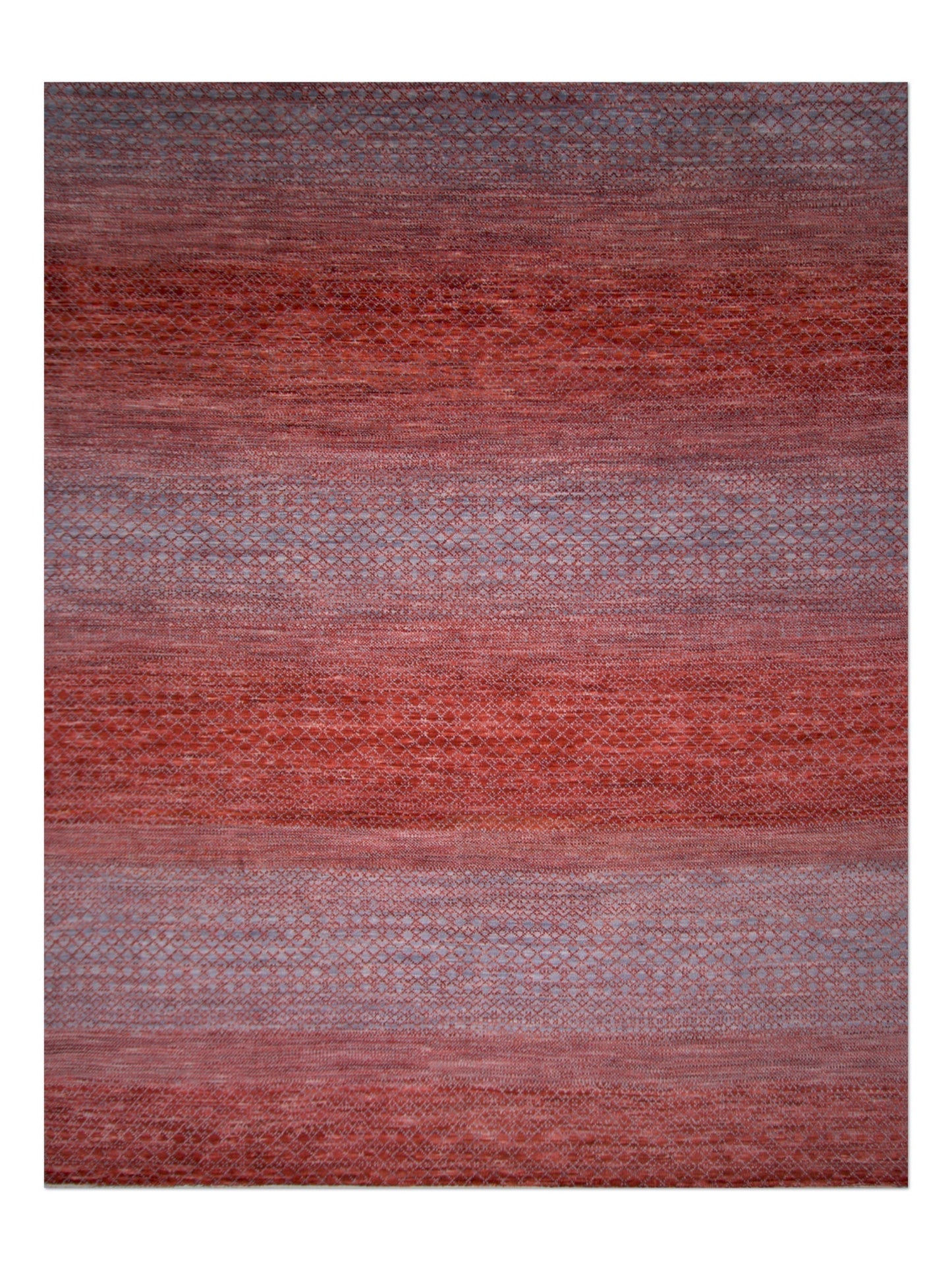 Durva/Grass Design (9'01"x11'06") red/gray - Nuvé