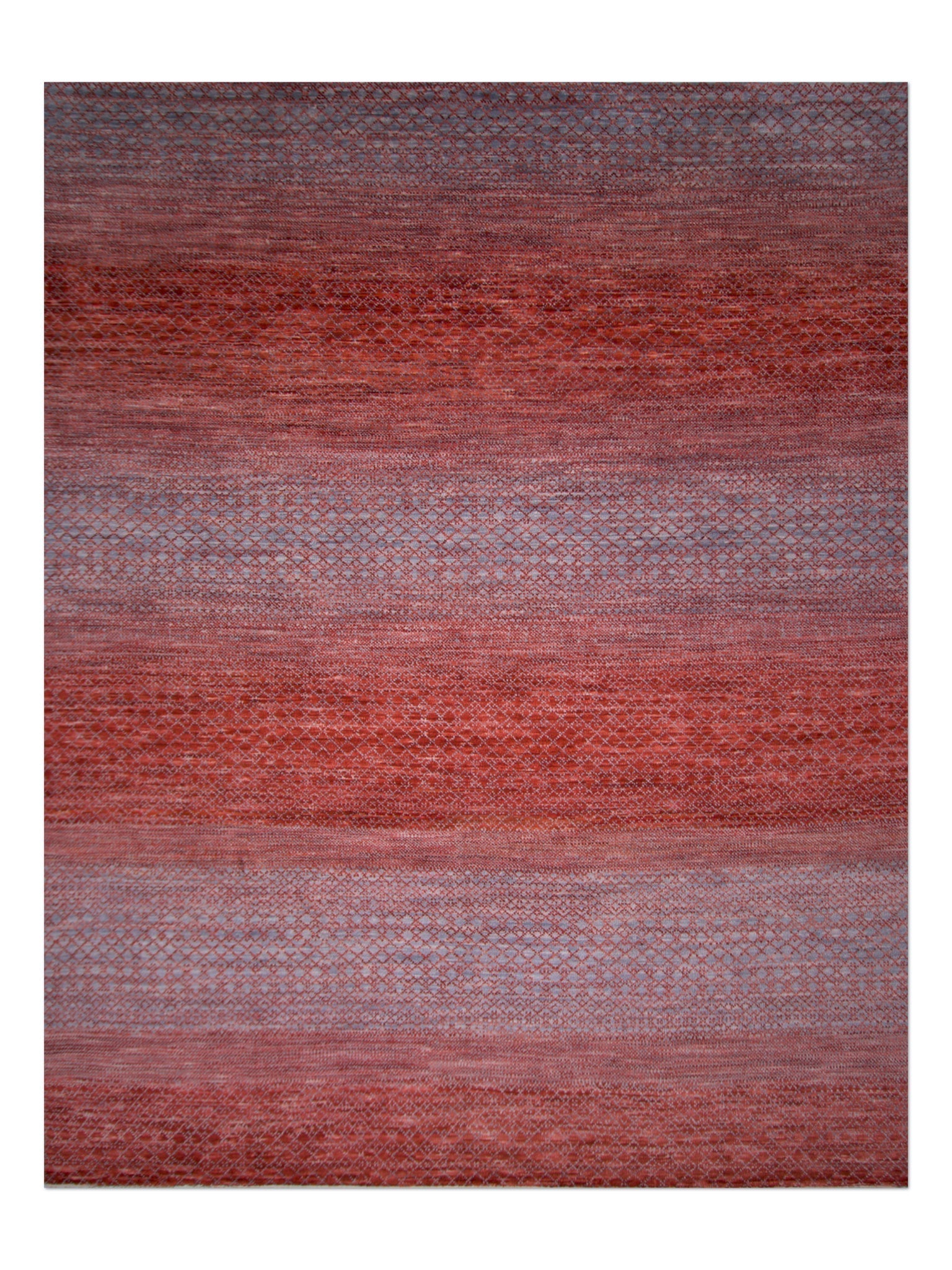 Durva/Grass Design (9'01"x11'06") red/gray - Nuvé