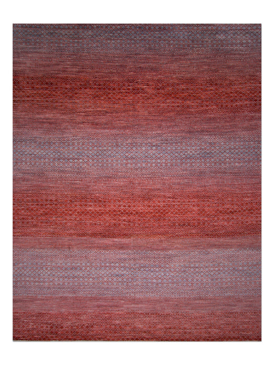 Durva/Grass Design (9'01"x11'06") red/gray - Nuvé