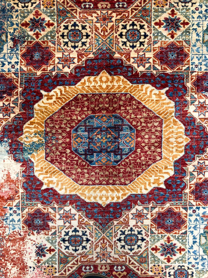 Celestial Mamluk (9'09"x13'06") red/multicolor