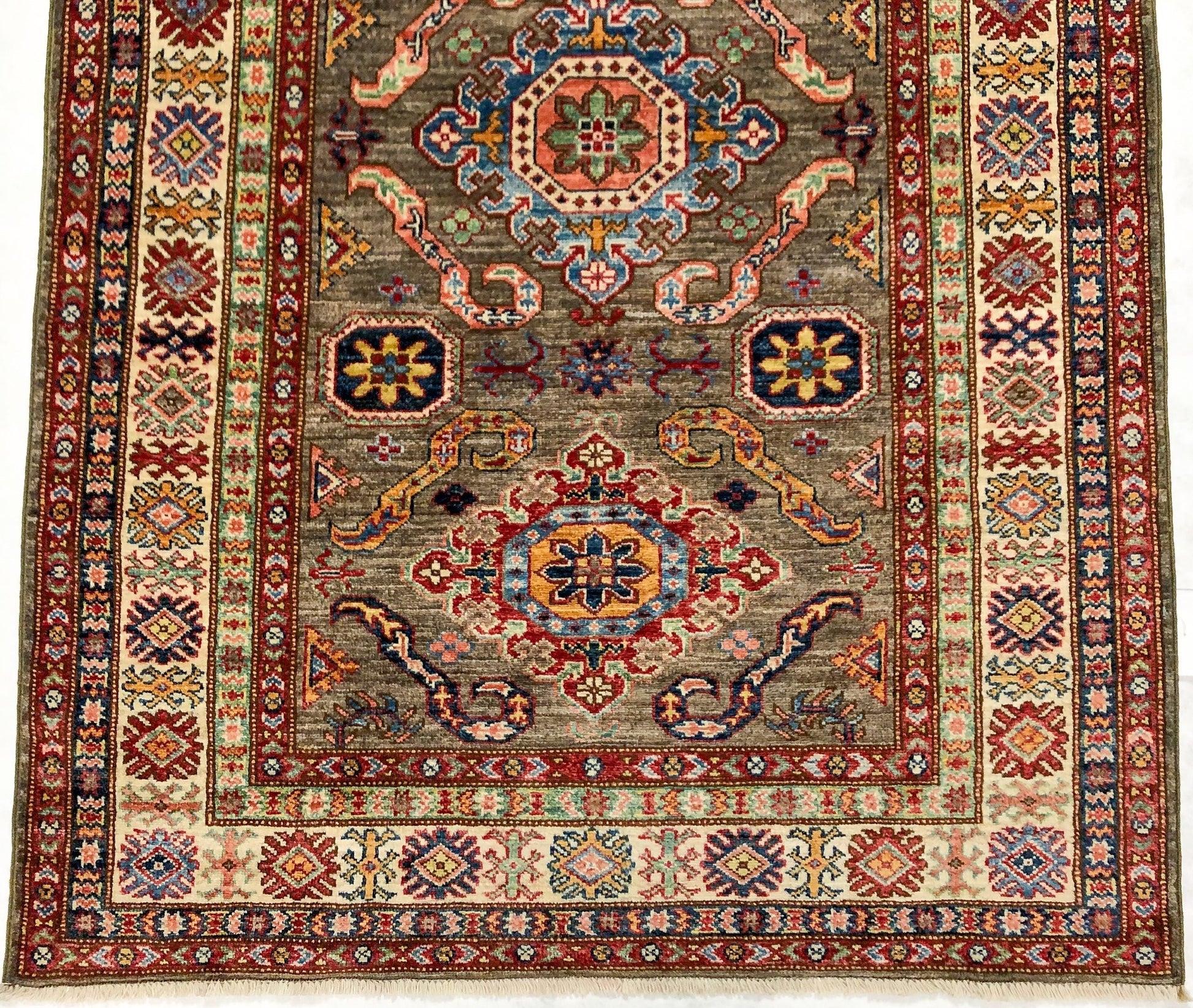 Super Kazak (4x6) gray/ivory - Nuvé