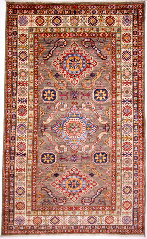 Super Kazak (4x6) gray/ivory - Nuvé