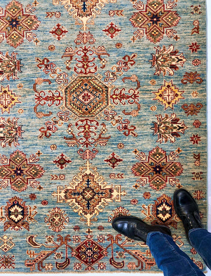 Super Kazak (4x6) light blue - Nuvé