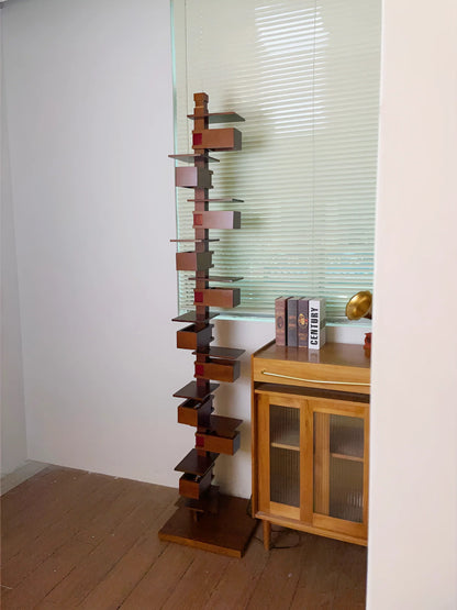Taliesin Wood Stacked Floor Lamp - Nuvé