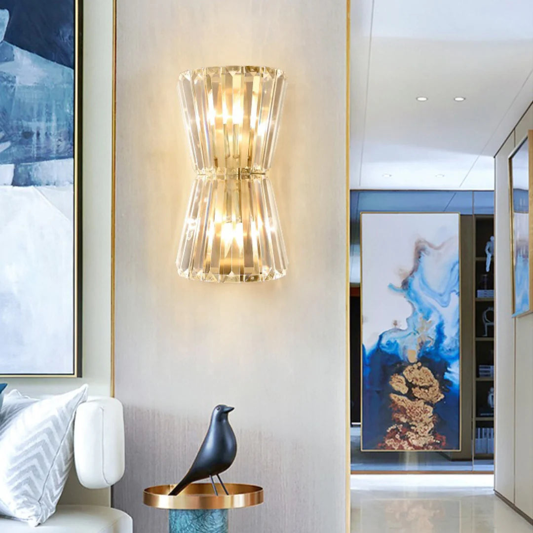 Tapered Crystal Wall Lamp - Nuvé