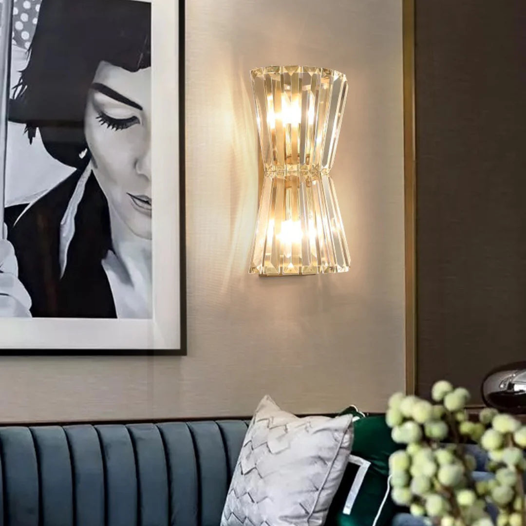 Tapered Crystal Wall Lamp - Nuvé