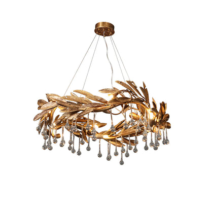 Teardrop Crystal Blade Chandelier