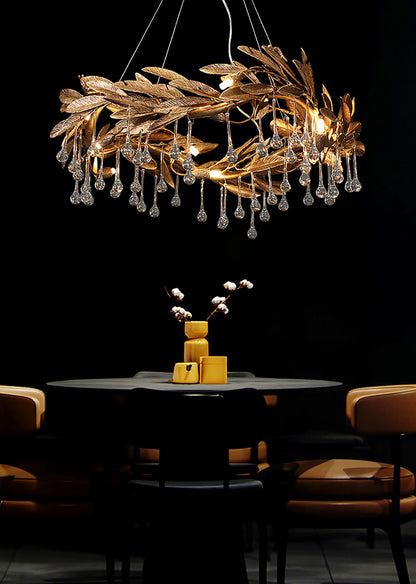 Teardrop Crystal Blade Chandelier - Nuvé