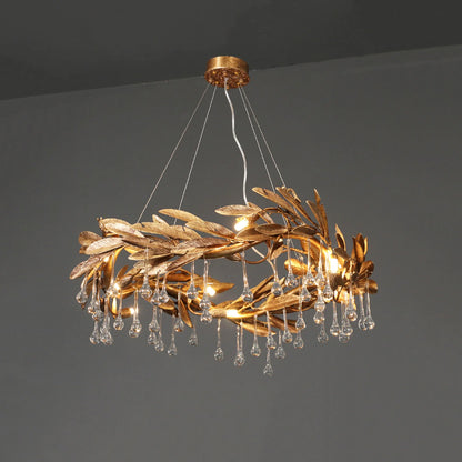Teardrop Crystal Blade Chandelier - Nuvé
