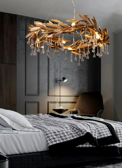 Teardrop Crystal Blade Chandelier