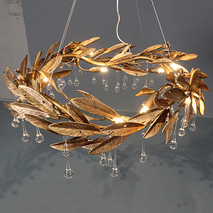 Teardrop Crystal Blade Chandelier - Nuvé