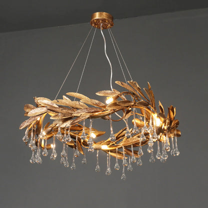 Teardrop Crystal Blade Chandelier - Nuvé