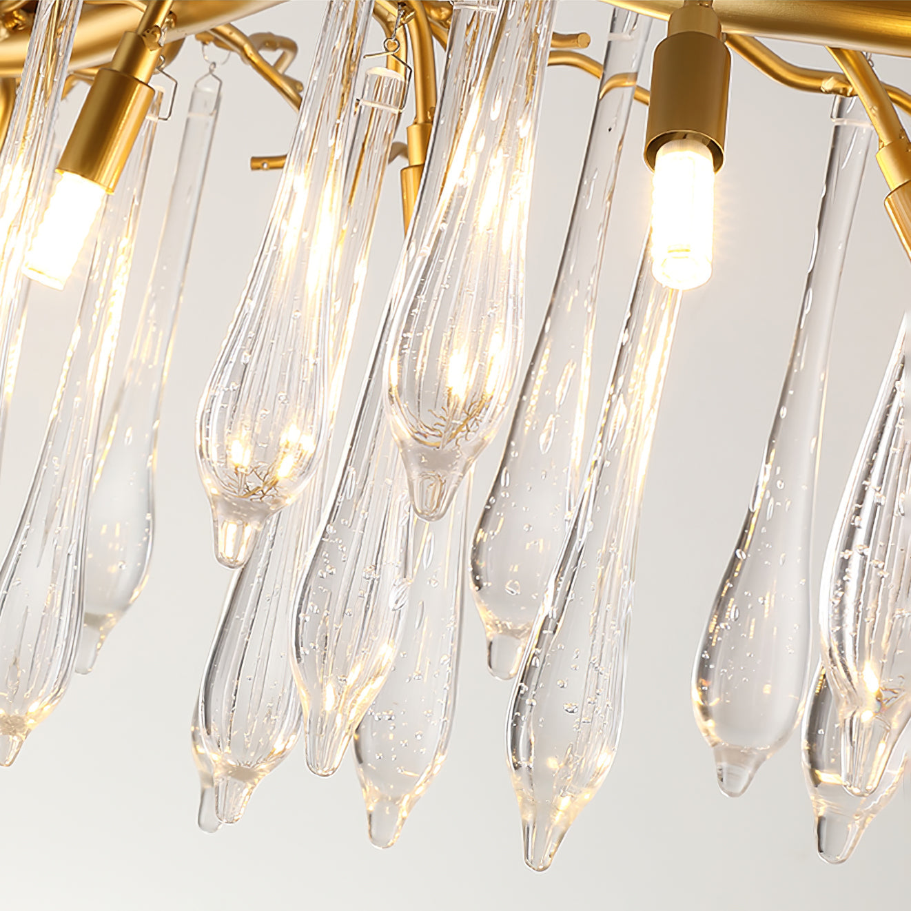 Teardrop Round Crystal Chandelier - Nuvé