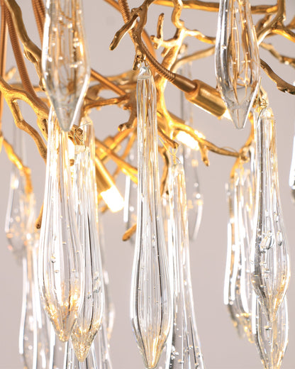 Teardrop Round Crystal Ceiling Lamp - Nuvé
