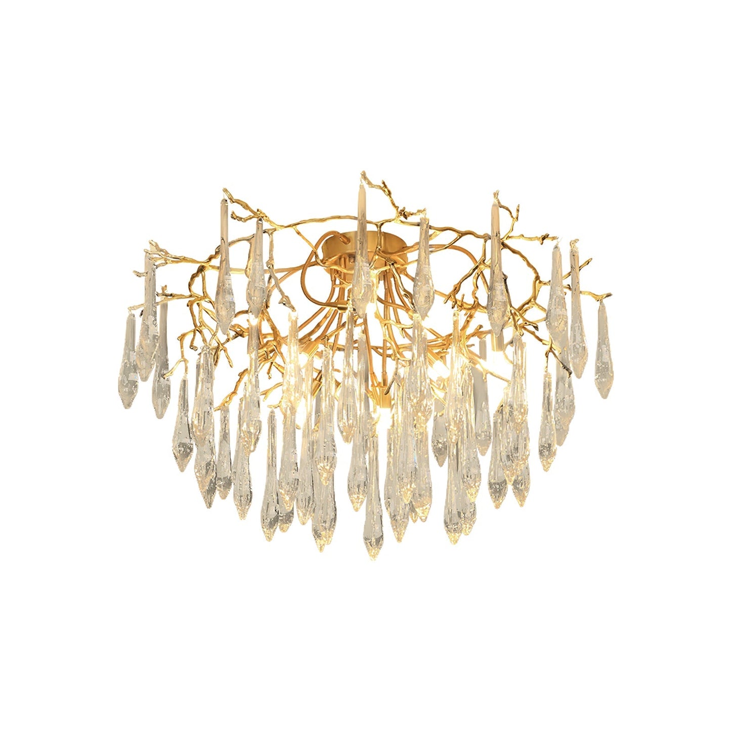 Teardrop Round Crystal Ceiling Lamp - Nuvé