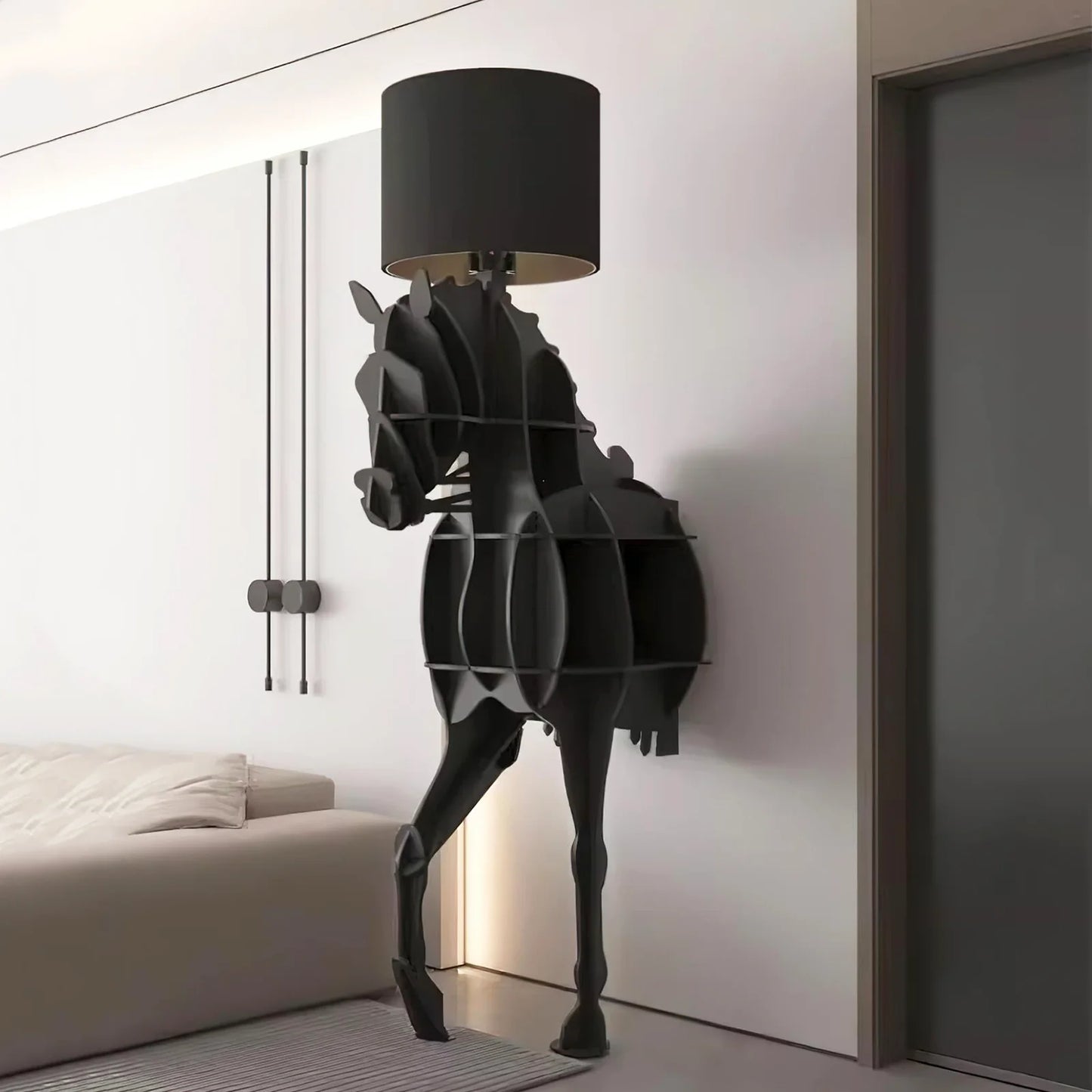Tete Horse Stand Floor Lamp - Nuvé