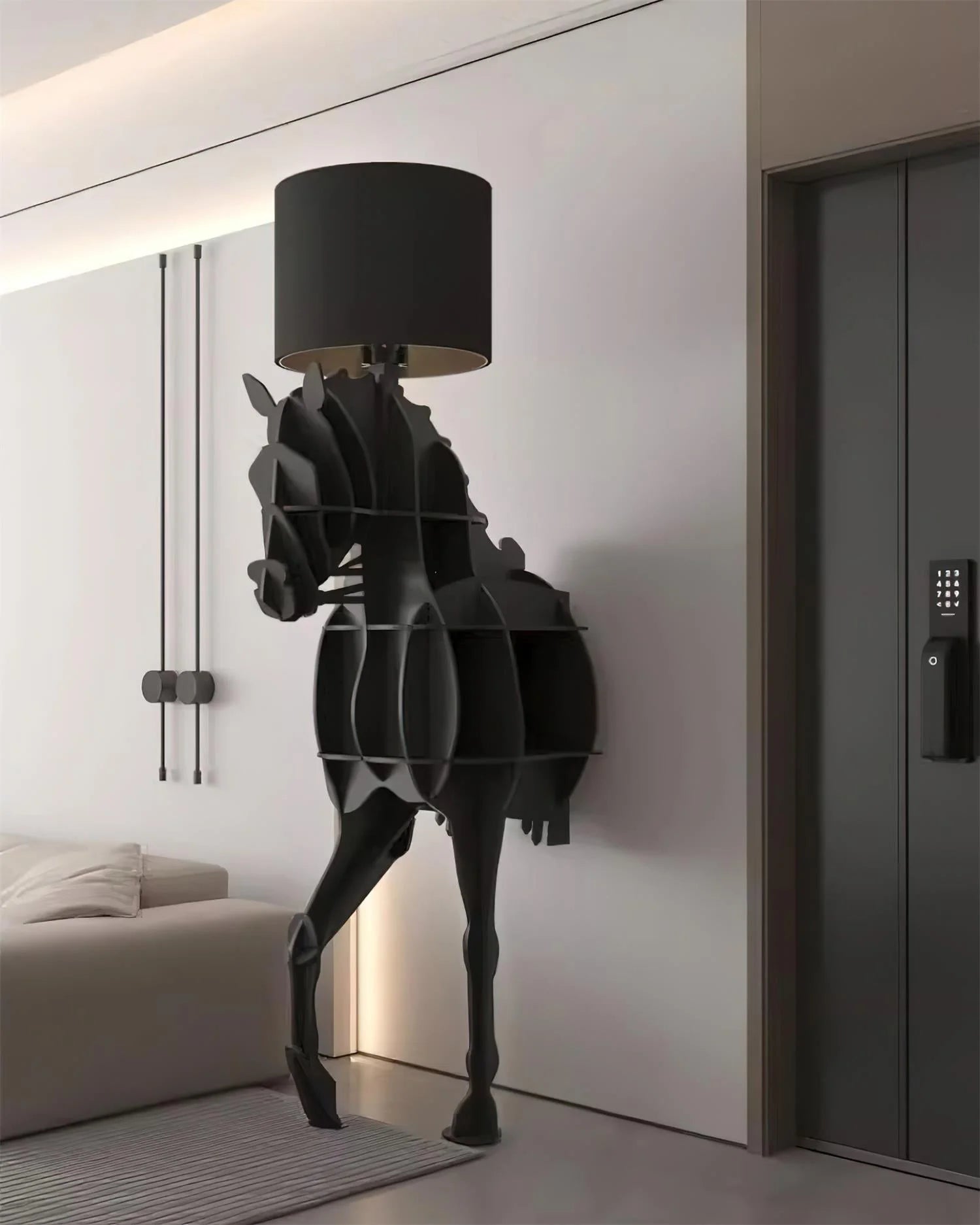 Tete Horse Stand Floor Lamp - Nuvé