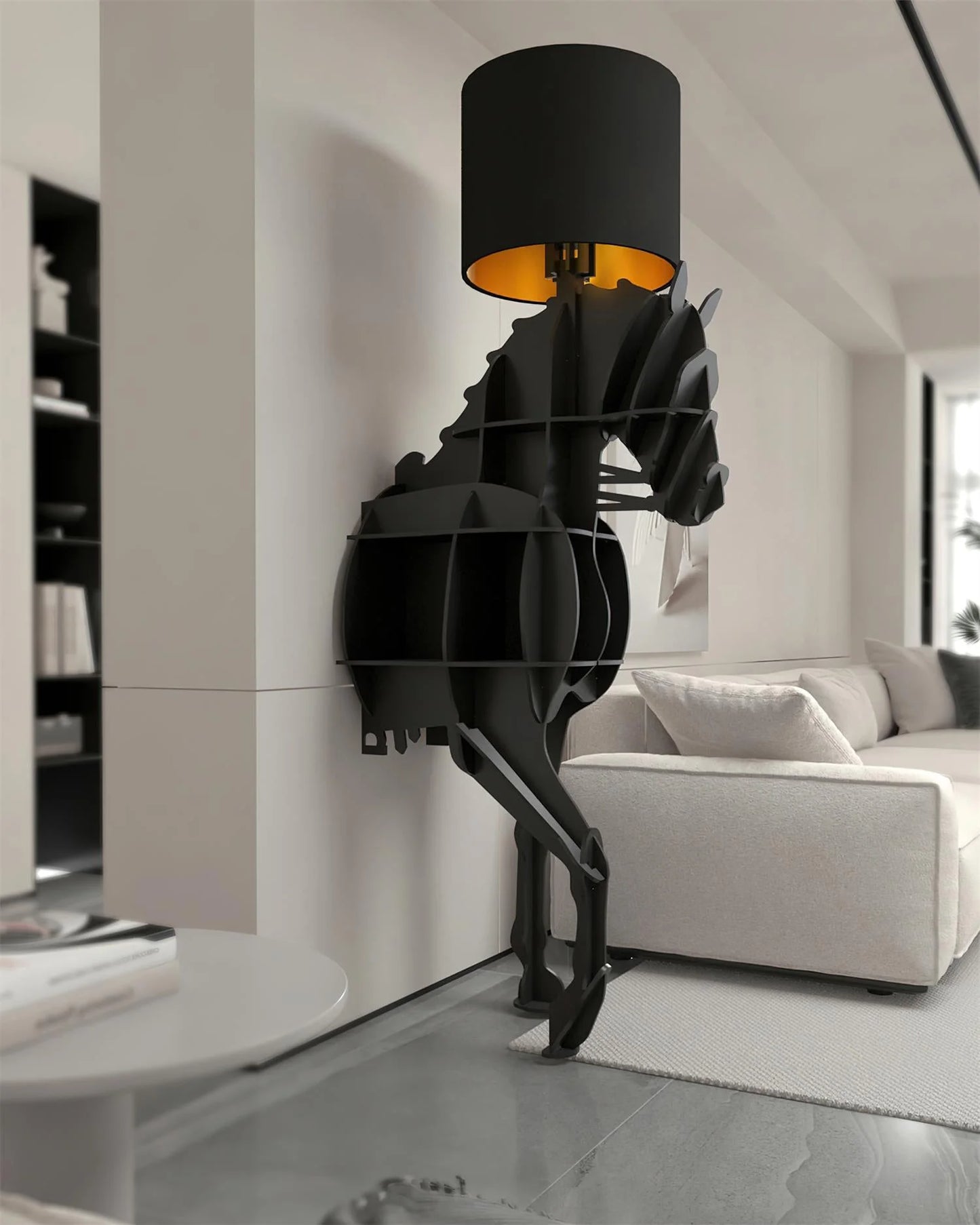 Tete Horse Stand Floor Lamp - Nuvé
