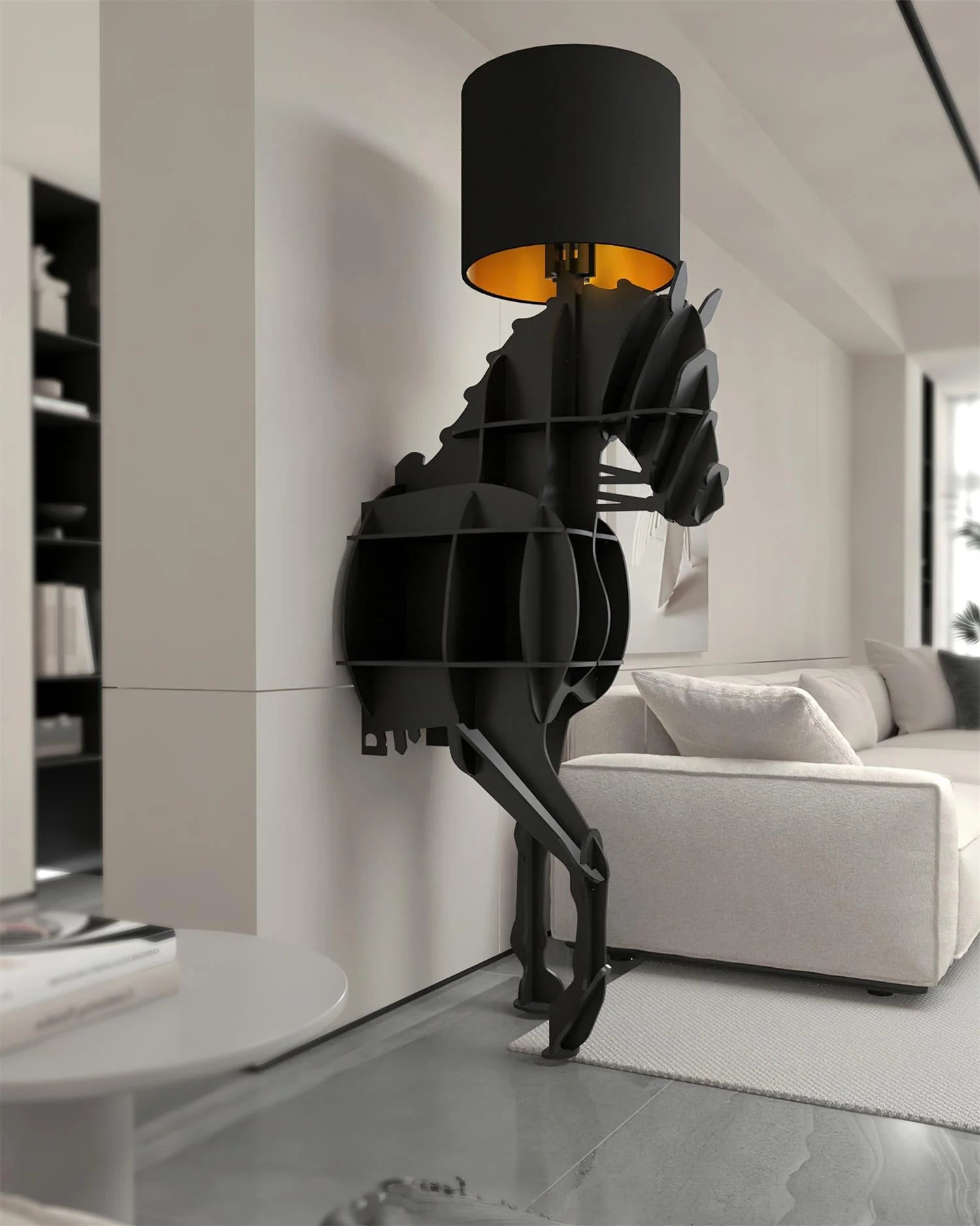 Tete Horse Stand Floor Lamp - Nuvé