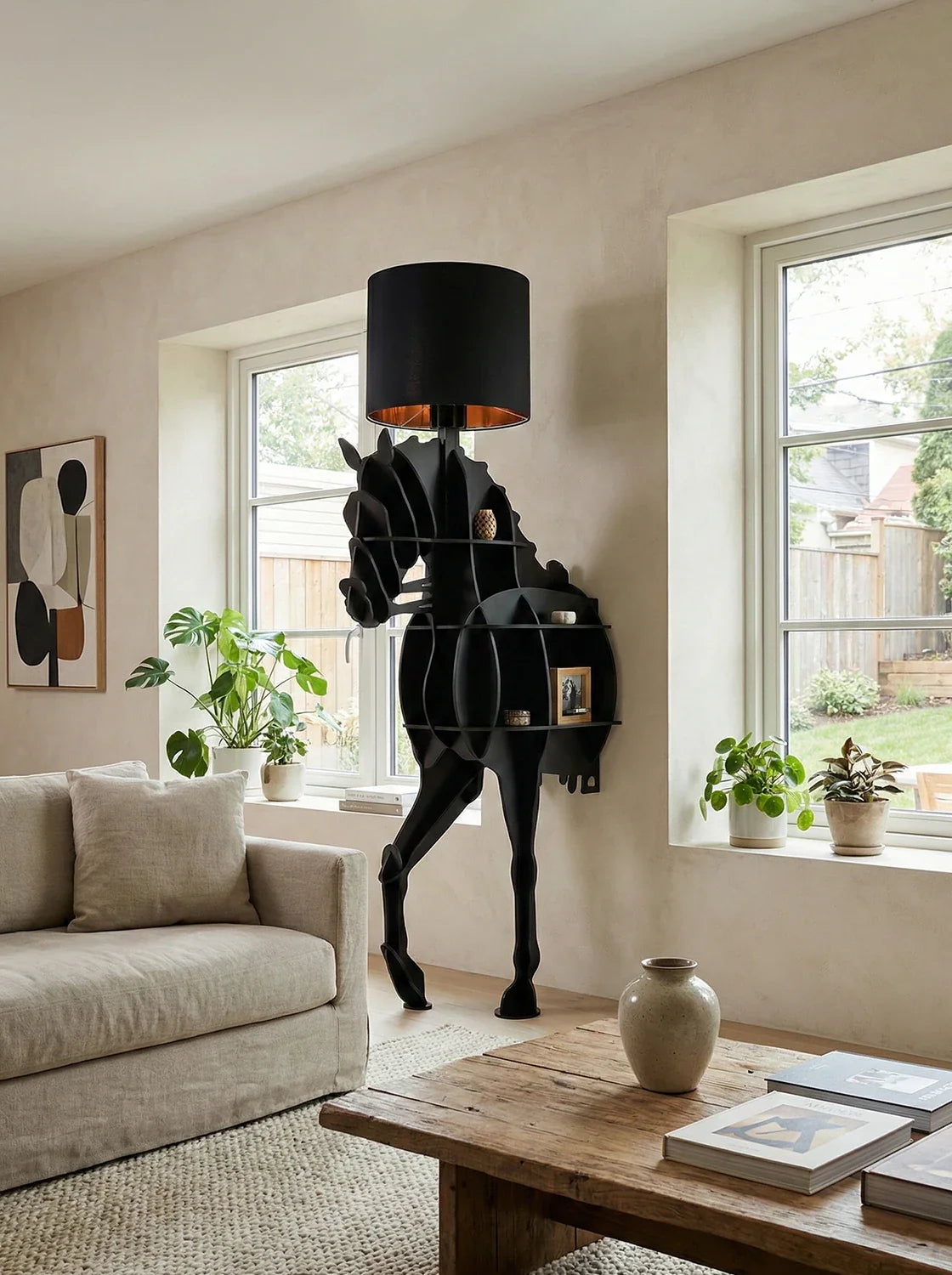 Tete Horse Stand Floor Lamp - Nuvé