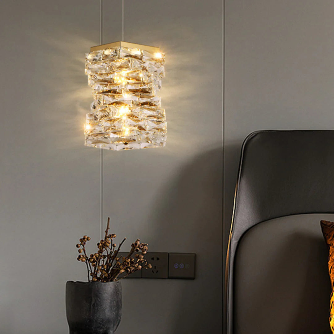 Pierre Gold Crystal Chandelier - Nuvé