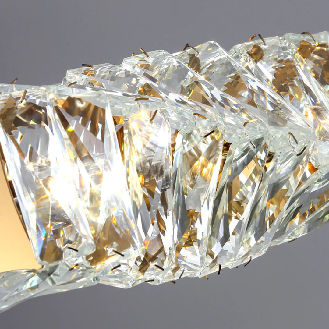 Pierre Gold Crystal Chandelier - Nuvé