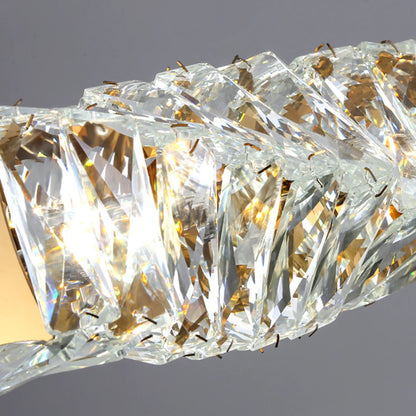 Twist Linear Crystal Chandelier