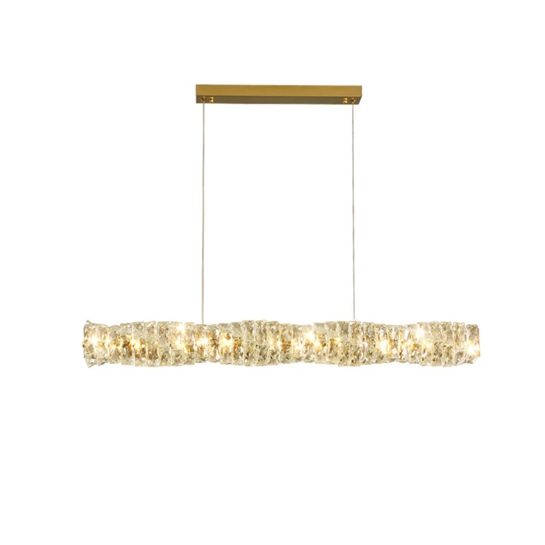 Twist Linear Crystal Chandelier