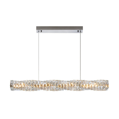 Twist Linear Crystal Chandelier