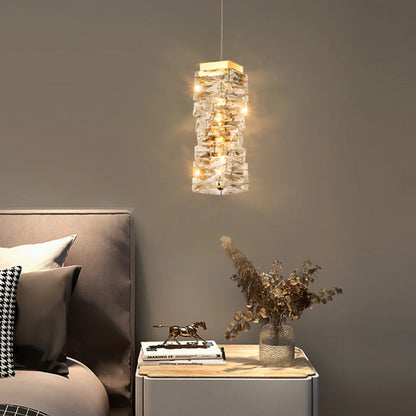 Twist Linear Crystal Chandelier