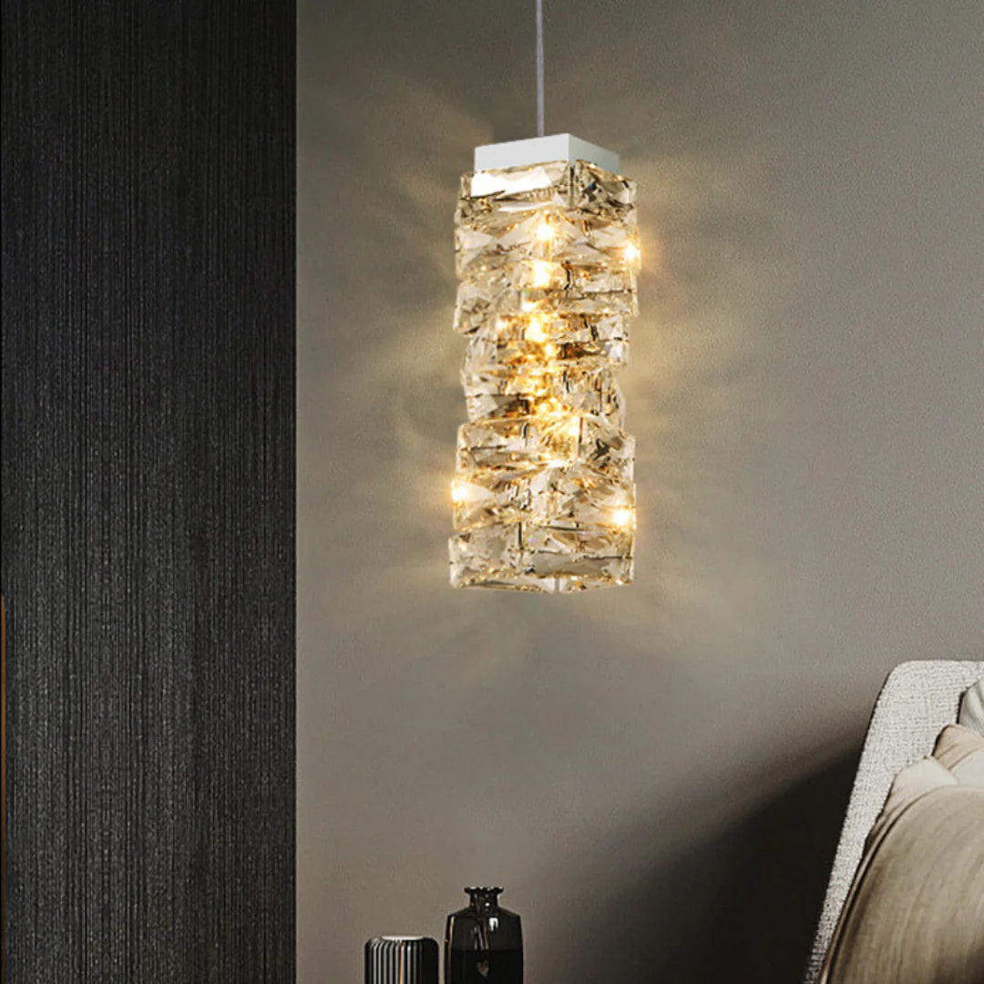 Twist Linear Crystal Chandelier