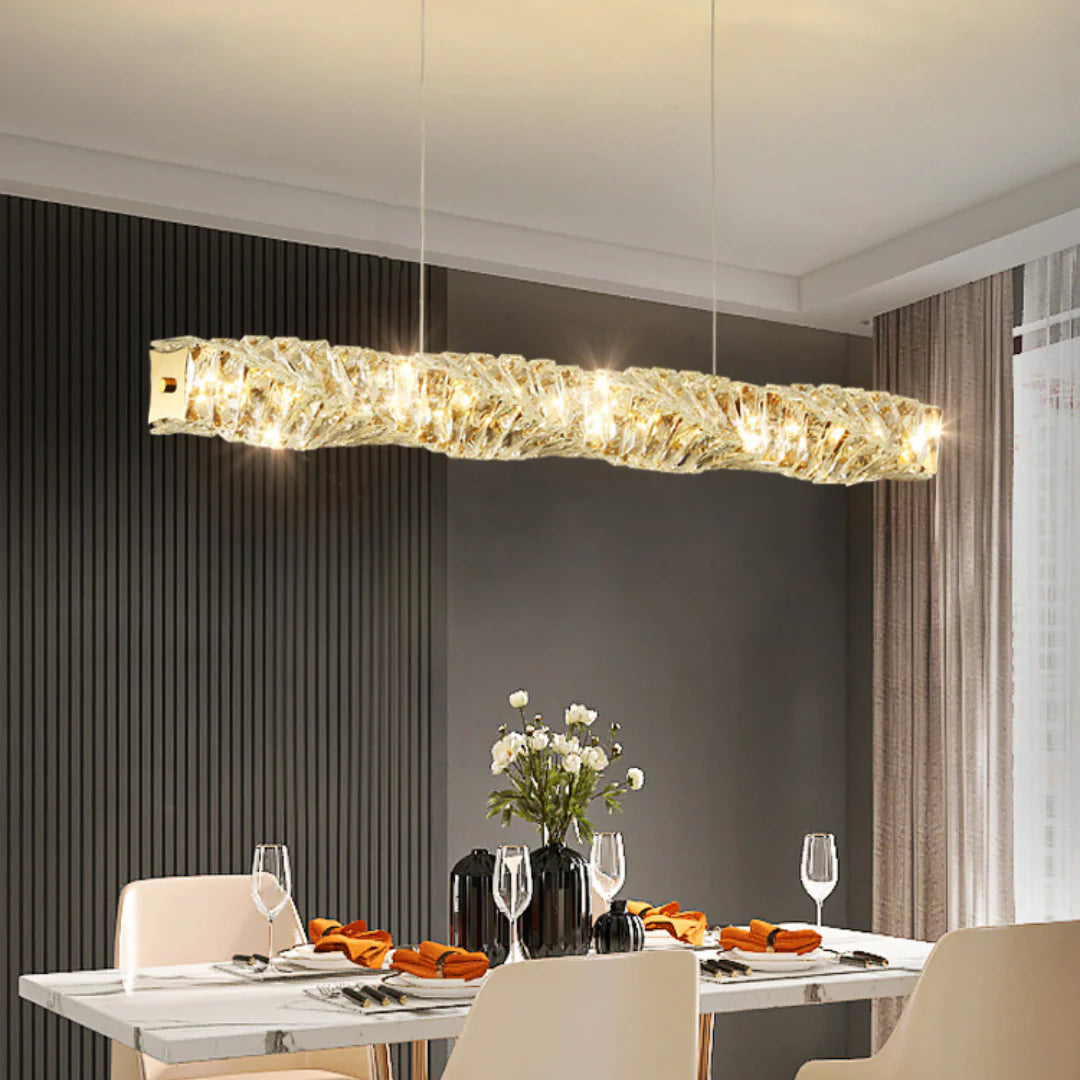 Pierre Gold Crystal Chandelier - Nuvé