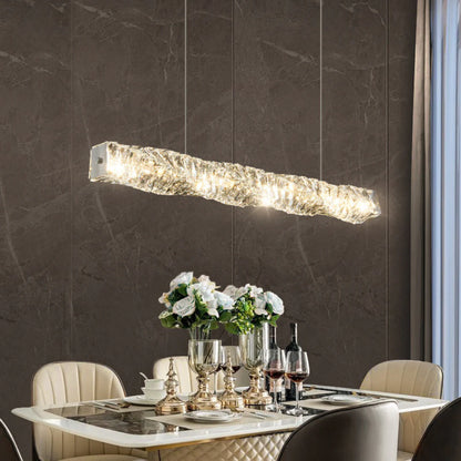 Twist Linear Crystal Chandelier