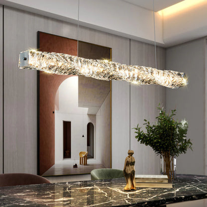 Twist Linear Crystal Chandelier