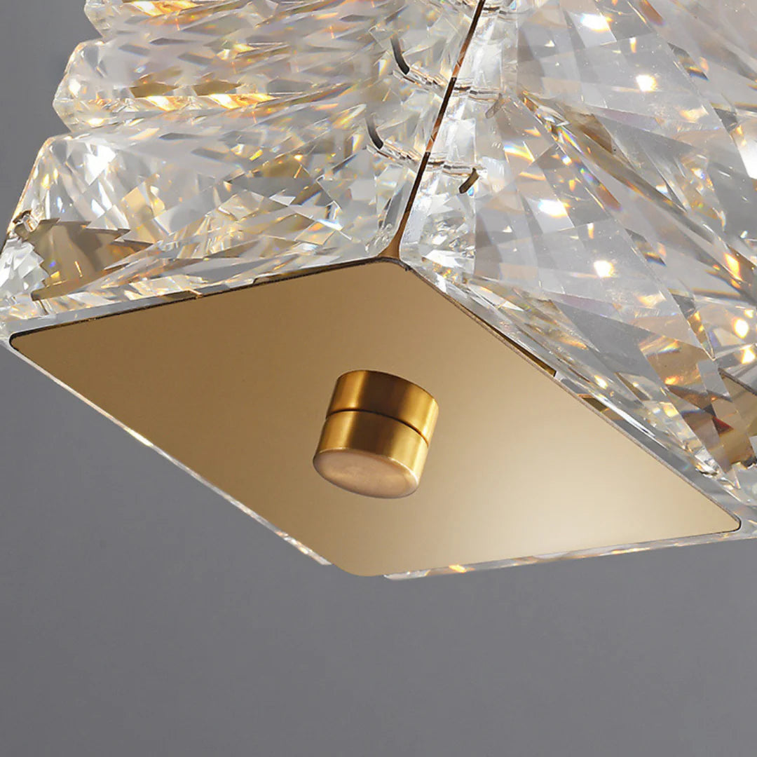 Pierre Gold Crystal Chandelier - Nuvé