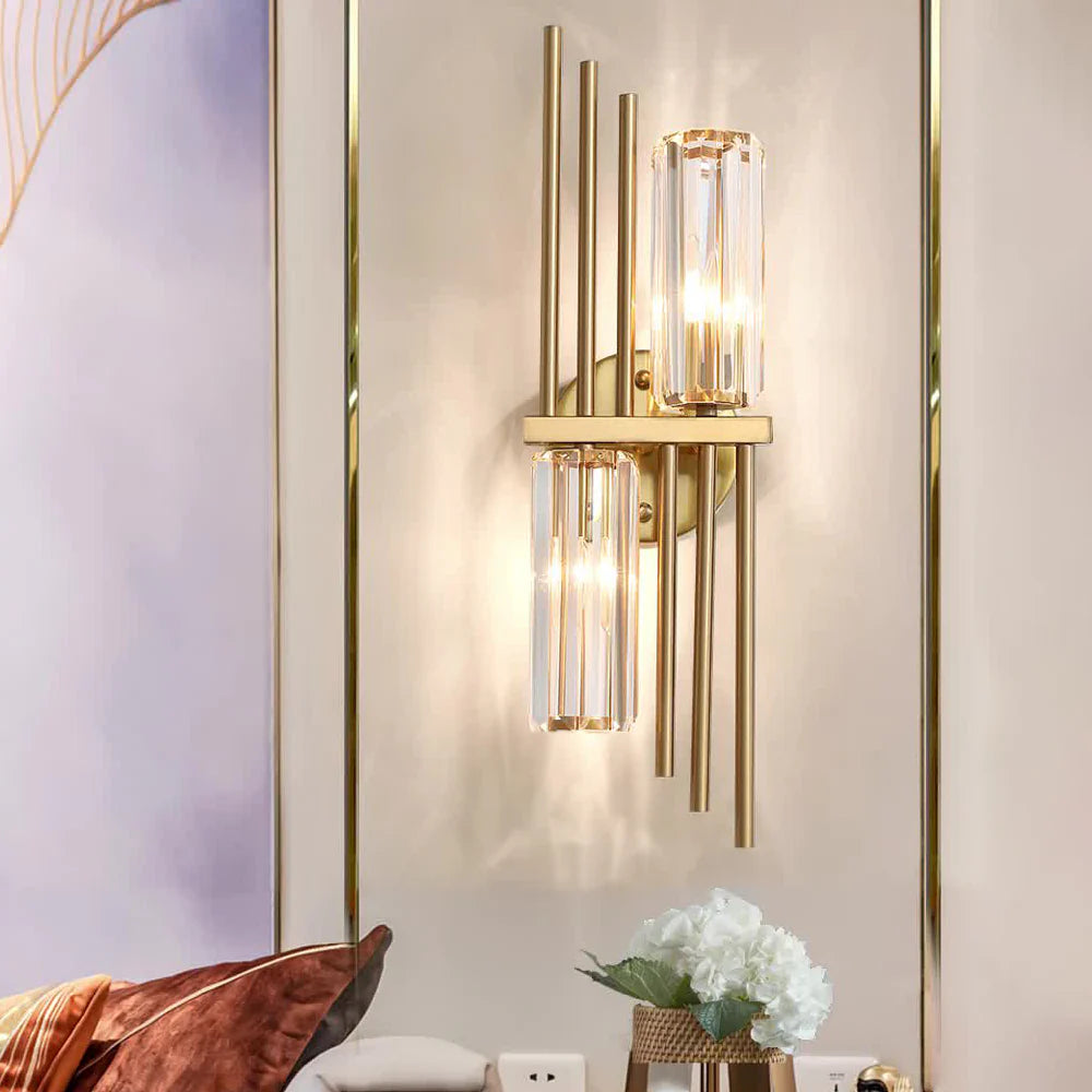 Three Crystal Wall Lamps - Nuvé