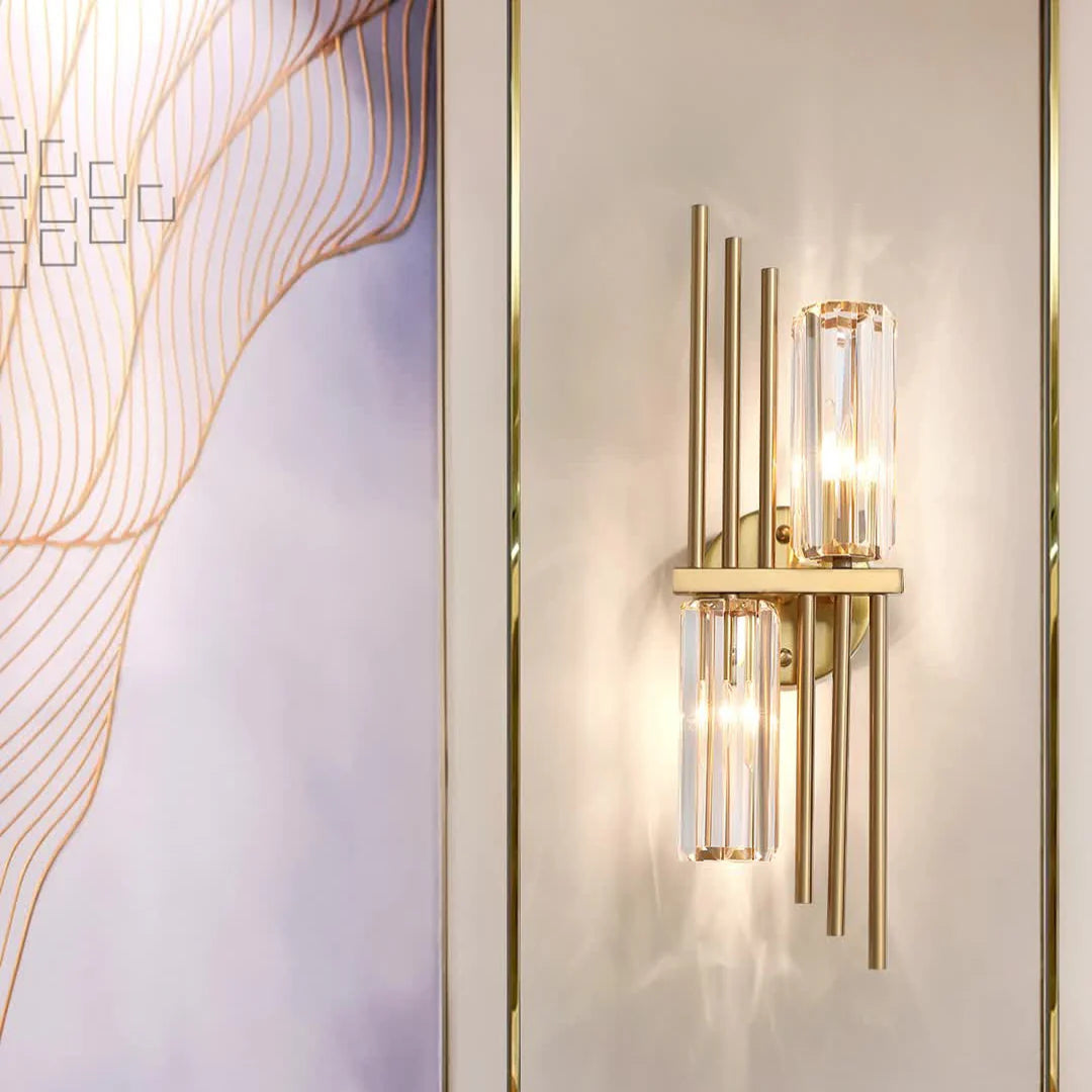 Three Crystal Wall Lamps - Nuvé