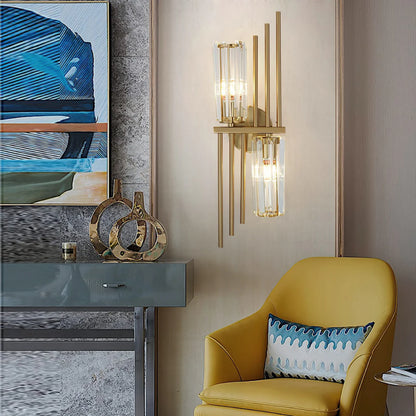Three Crystal Wall Lamps - Nuvé