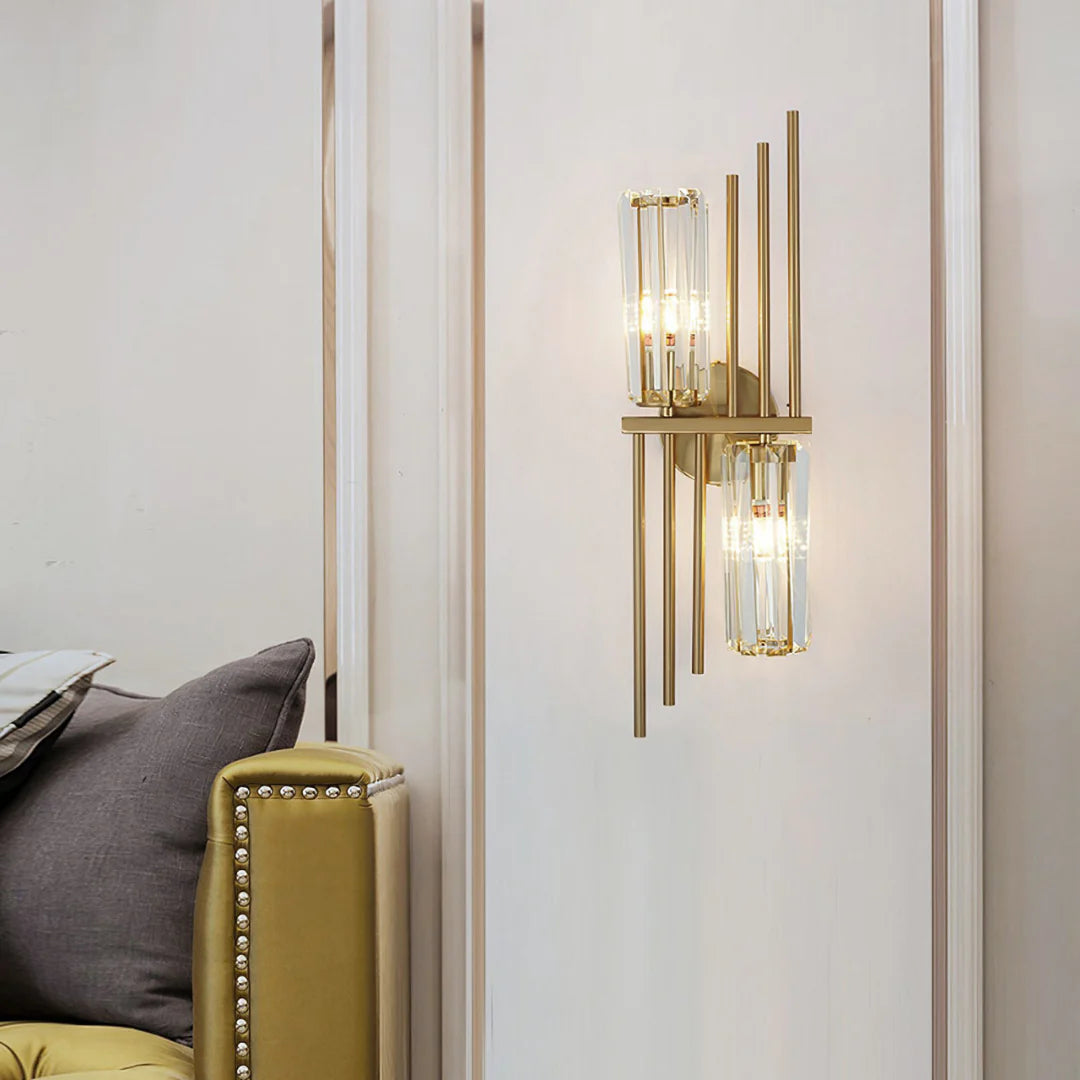 Three Crystal Wall Lamps - Nuvé