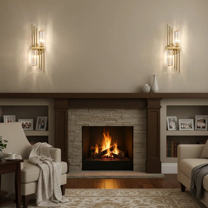 Three Crystal Wall Lamps - Nuvé