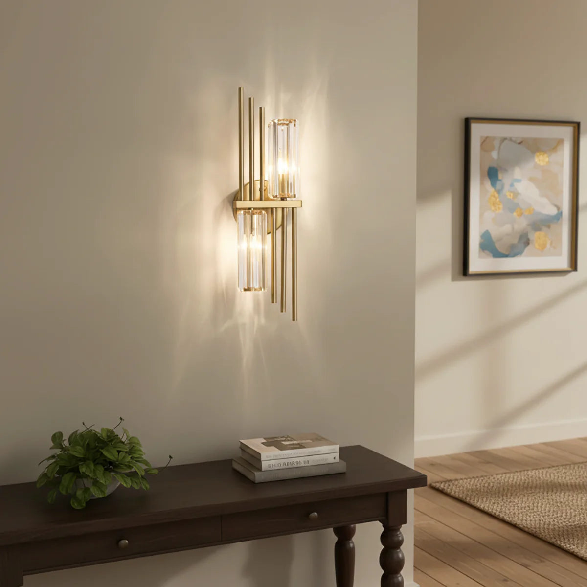 Three Crystal Wall Lamps - Nuvé