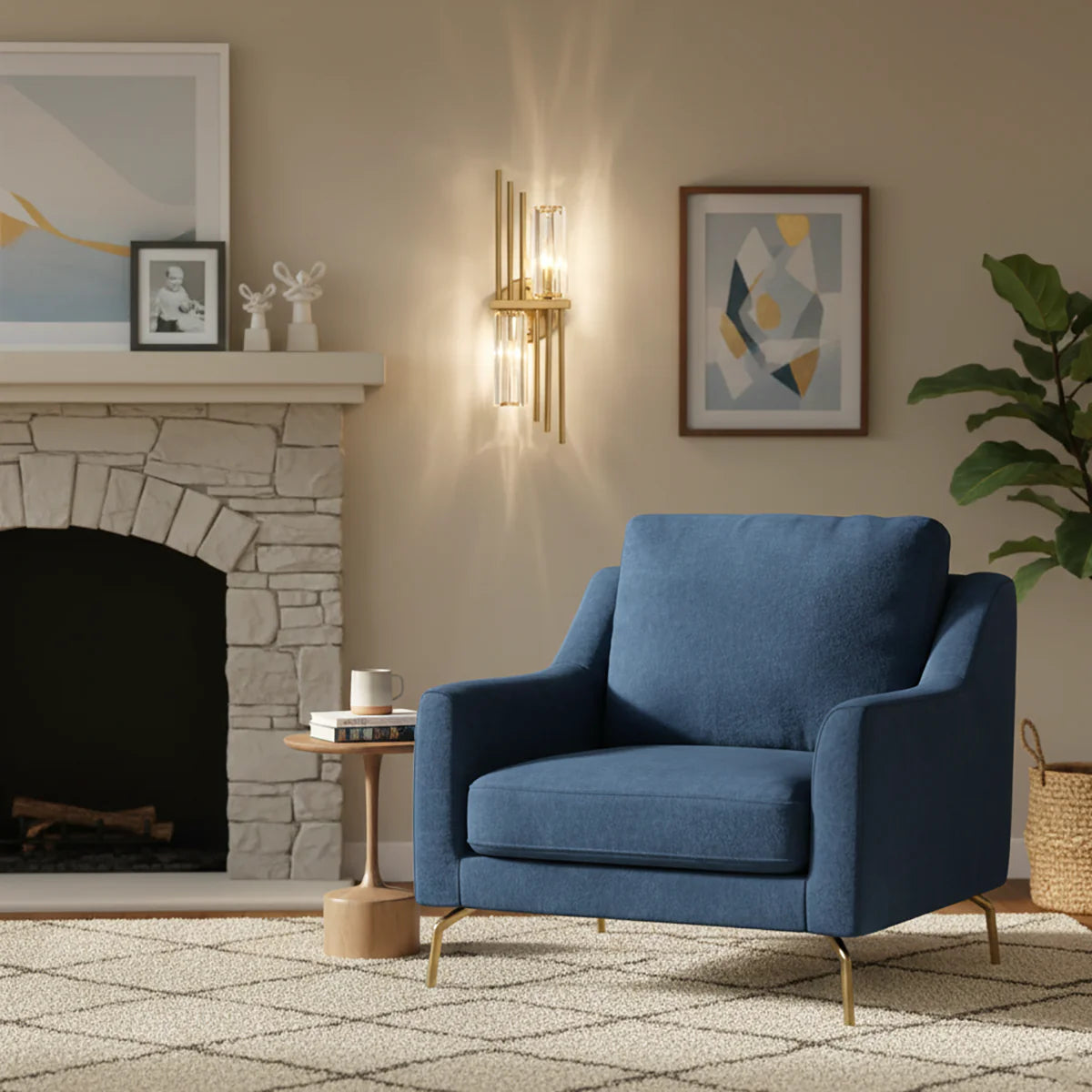 Three Crystal Wall Lamps - Nuvé