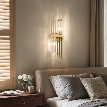 Three Crystal Wall Lamps - Nuvé
