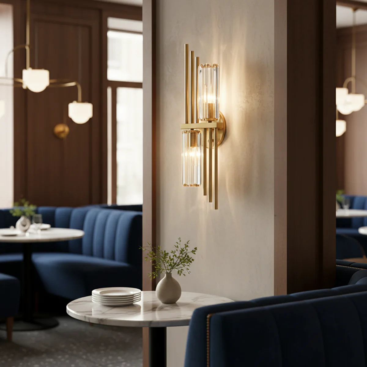 Three Crystal Wall Lamps - Nuvé