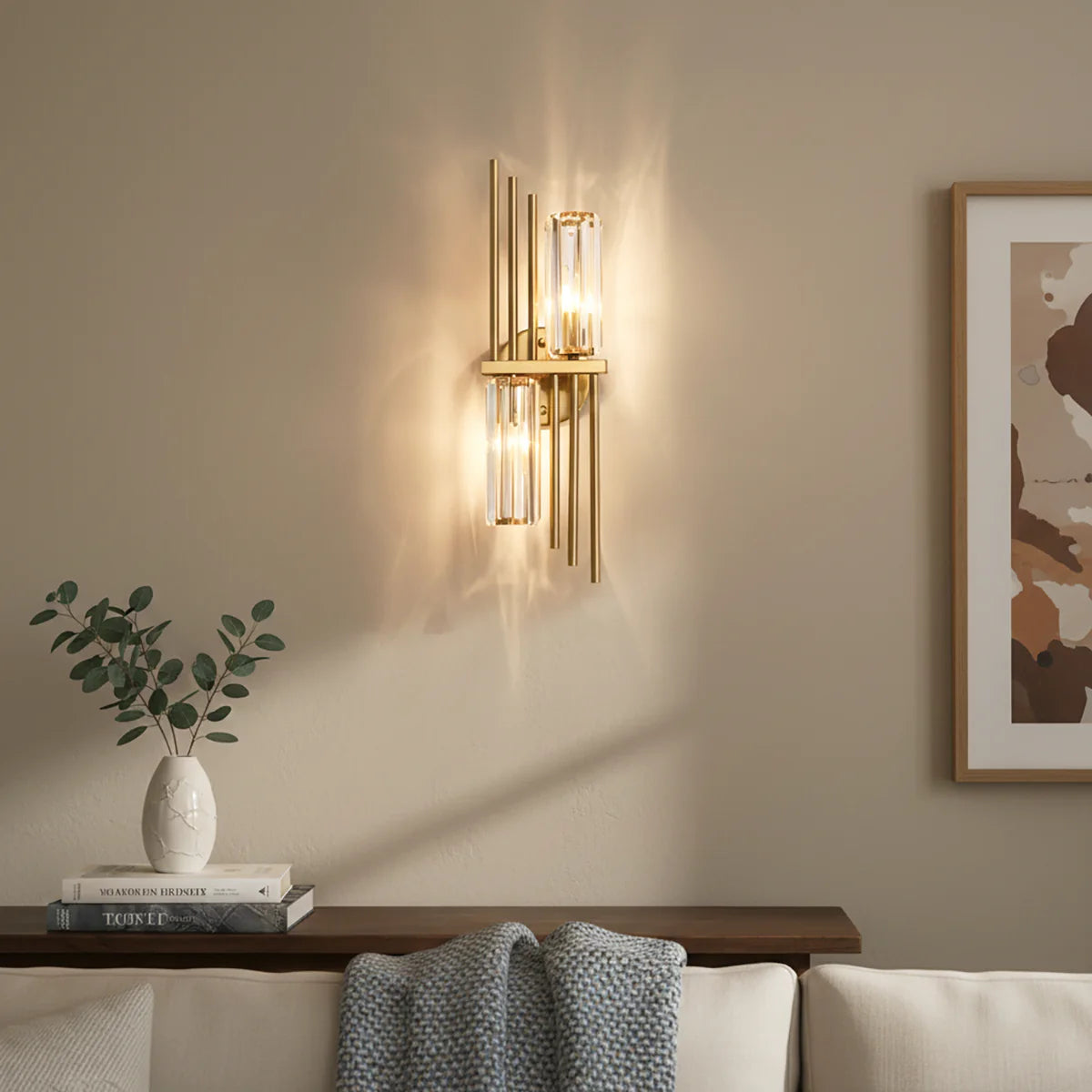 Three Crystal Wall Lamps - Nuvé