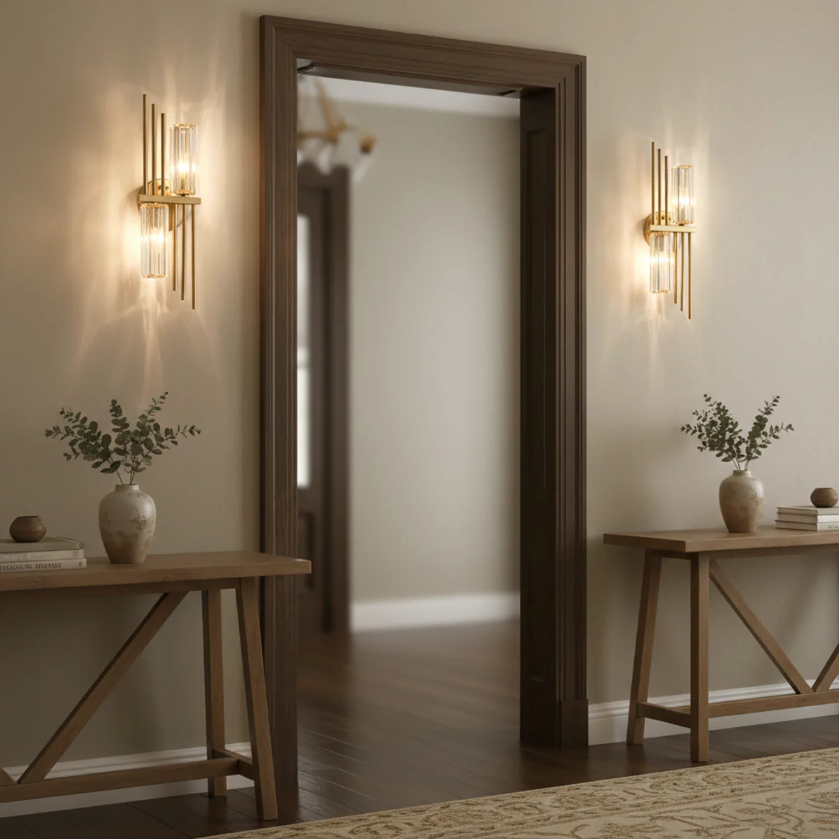 Three Crystal Wall Lamps - Nuvé