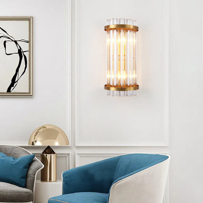 Three Sided Crystal Rod Wall Lamp - Nuvé